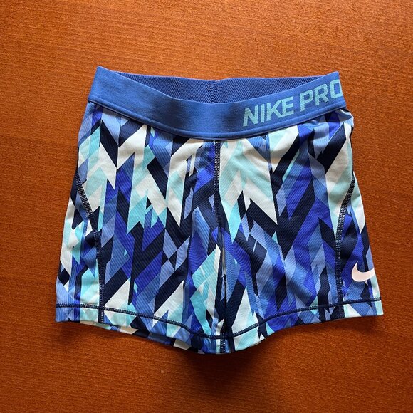 Nike Pro Shorts Geometric - Picture 1 of 3